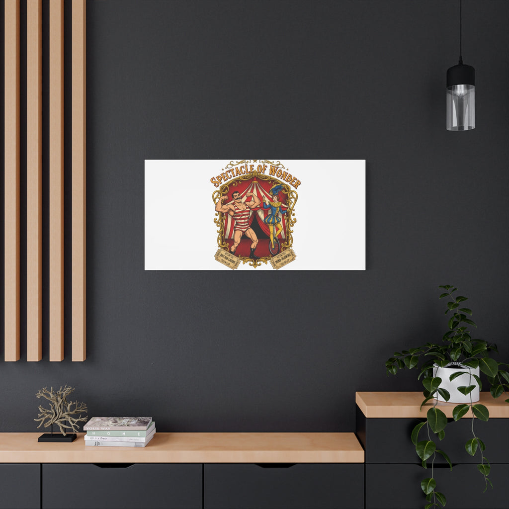 Spectacle of Wonder Circus Art Print, Canvas | Vintage Carnival Design
