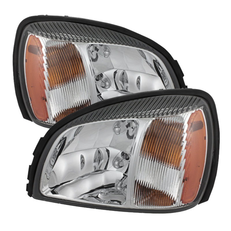 SPYDER Xtune Cadillac Deville 2000-2005 Crystal Headlights Chrome HD-JH-CADDEV00-AM-C 5079817