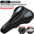 ROCKBROS Silicone Bicycle Saddle Hollow Breathable MTB Bike Seat Cushion Cover