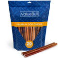 ValueBull Bully Sticks for Large Dogs, Thick 12 Inch, 25 Count