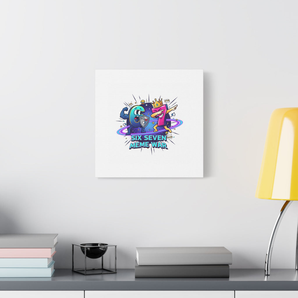 Six Seven Meme War Canvas | Legendary Internet Battle Art, Viral Culture Wall Decor
