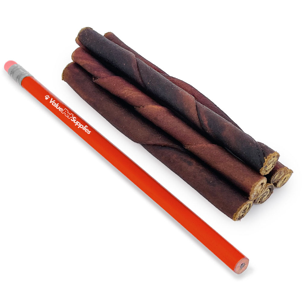 ValueBull USA Collagen Twists Dog Chews, 5 Inch, Natural Long-Lasting Dog Treats, 25 Count