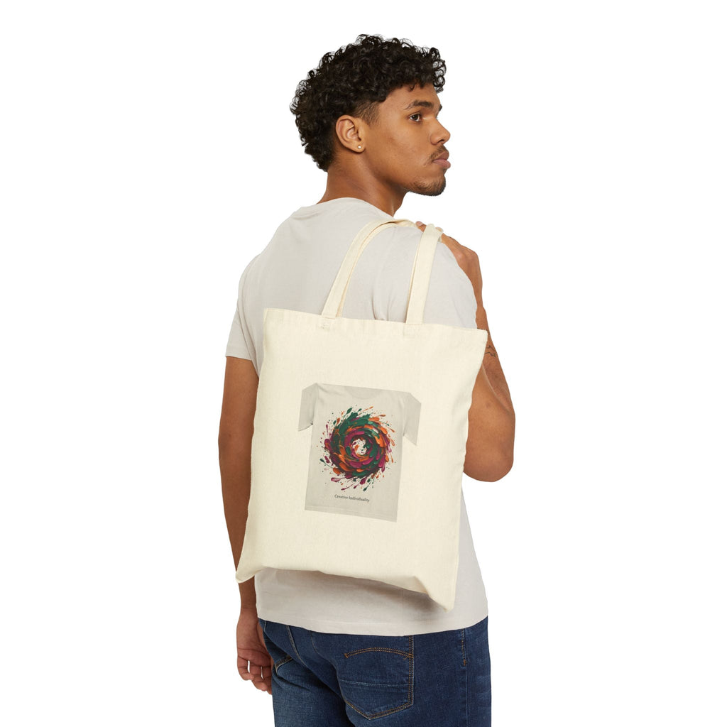 Painterly Abstract Floral Tote | Brushstroke Artsy Canvas