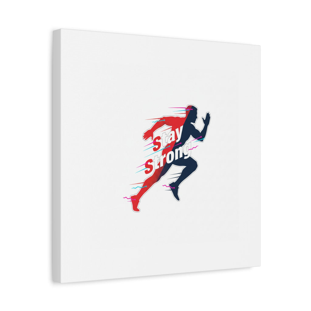 Stay Strong Runner Canvas | Fitness Motivation, Gym Wall Art