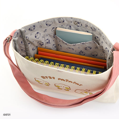 BTS  x BT21 Minini Canvas Bag And Pouch