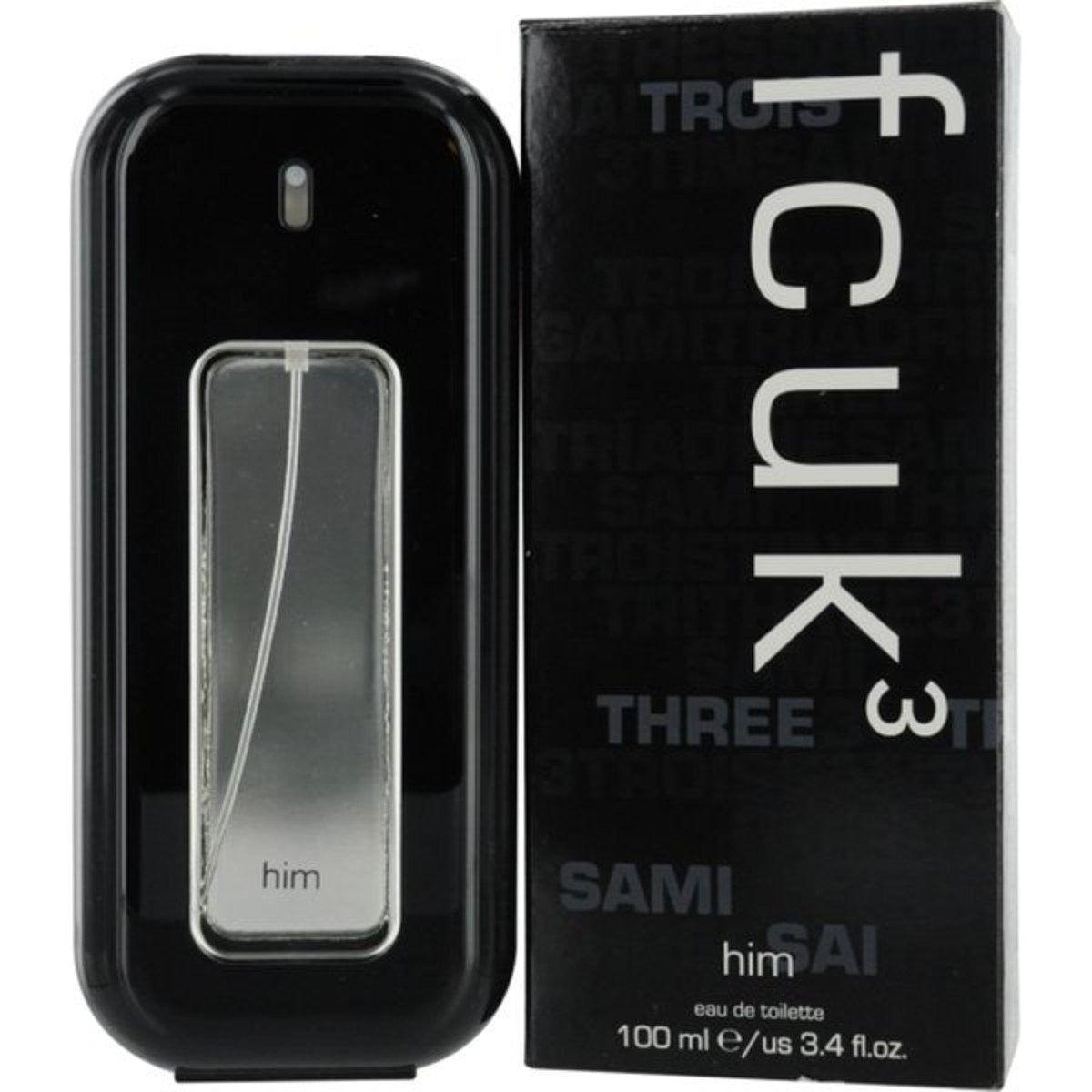 FCUK 3 HIM by French Connection cologne EDT 3.3 / 3.4 oz New in Box