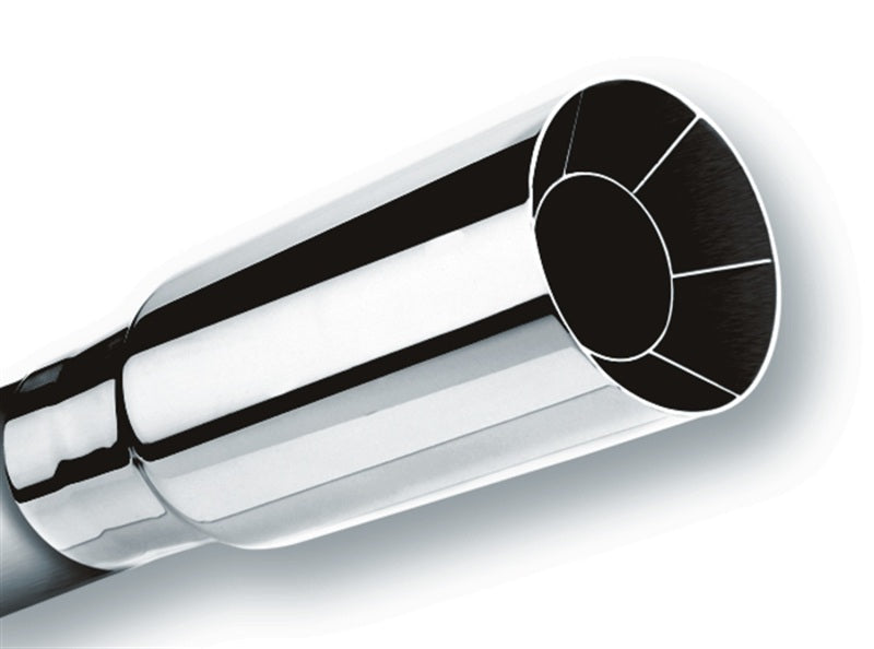 Borla Universal Polished Tip Single Round Intercooled (inlet 2 1/4in. Outlet 2 1/2in)  *NO Returns* 20103