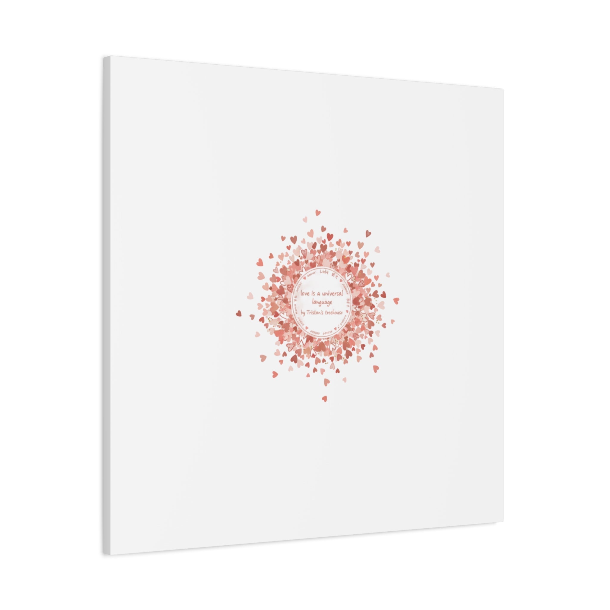 Tiny Heart Confetti Canvas | Matte Stretched Wall Art