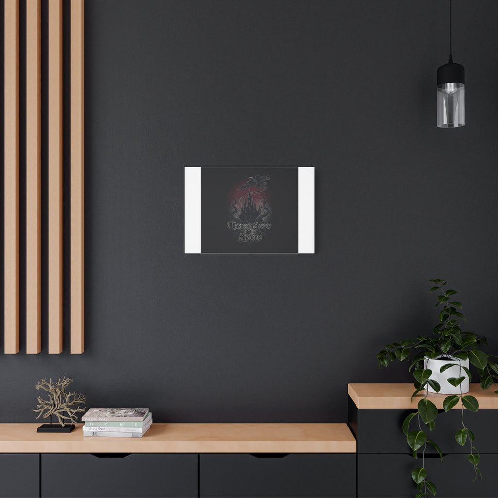 Whispered Secrets of the Shadows Castle Wall Art, Matte Canvas | Gothic Medieval Decor