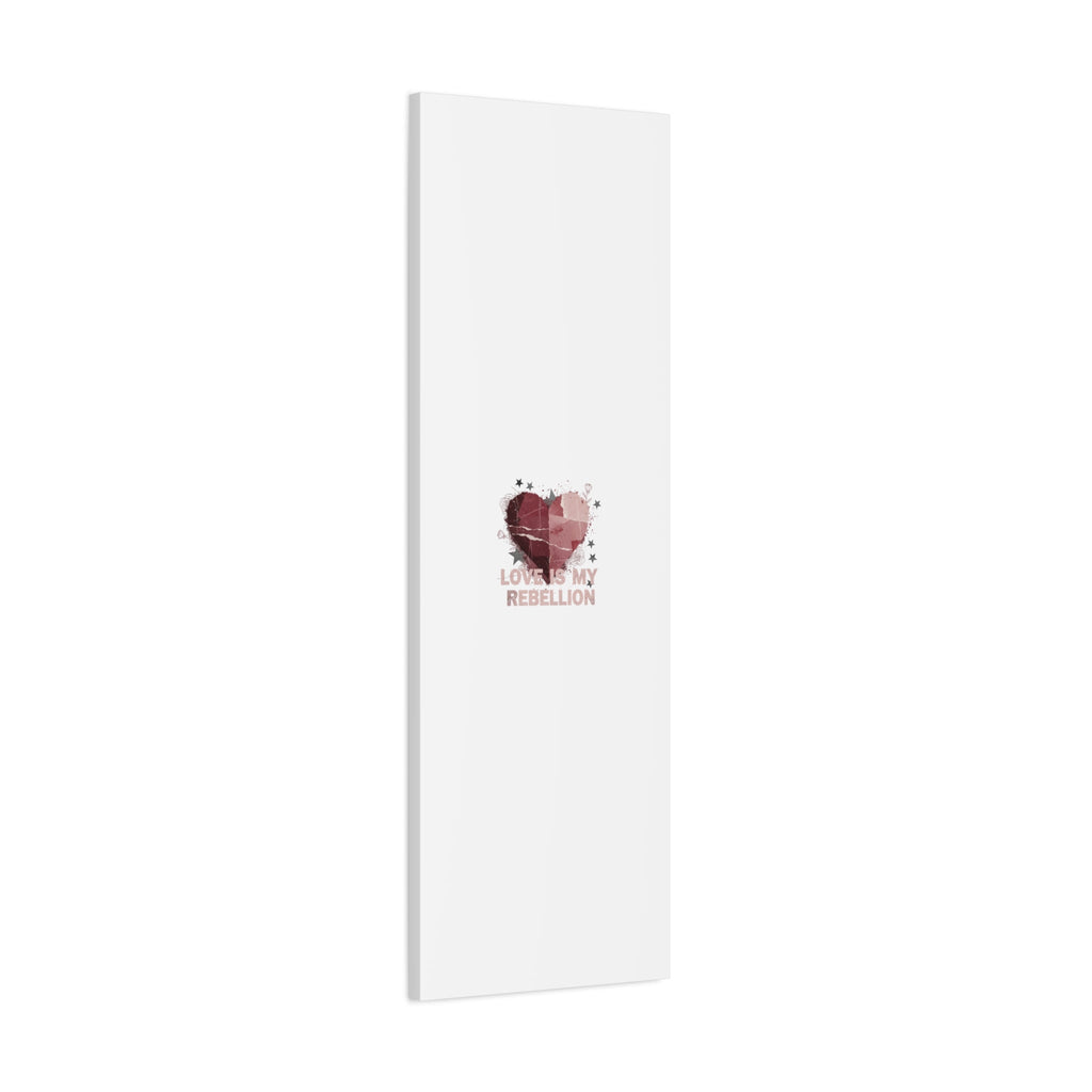 Love Is My Rebellion Canvas | Soft Grunge Hearts, Distressed Valentine Collage