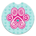 💕Car Coaster - Paw with a Heart Design