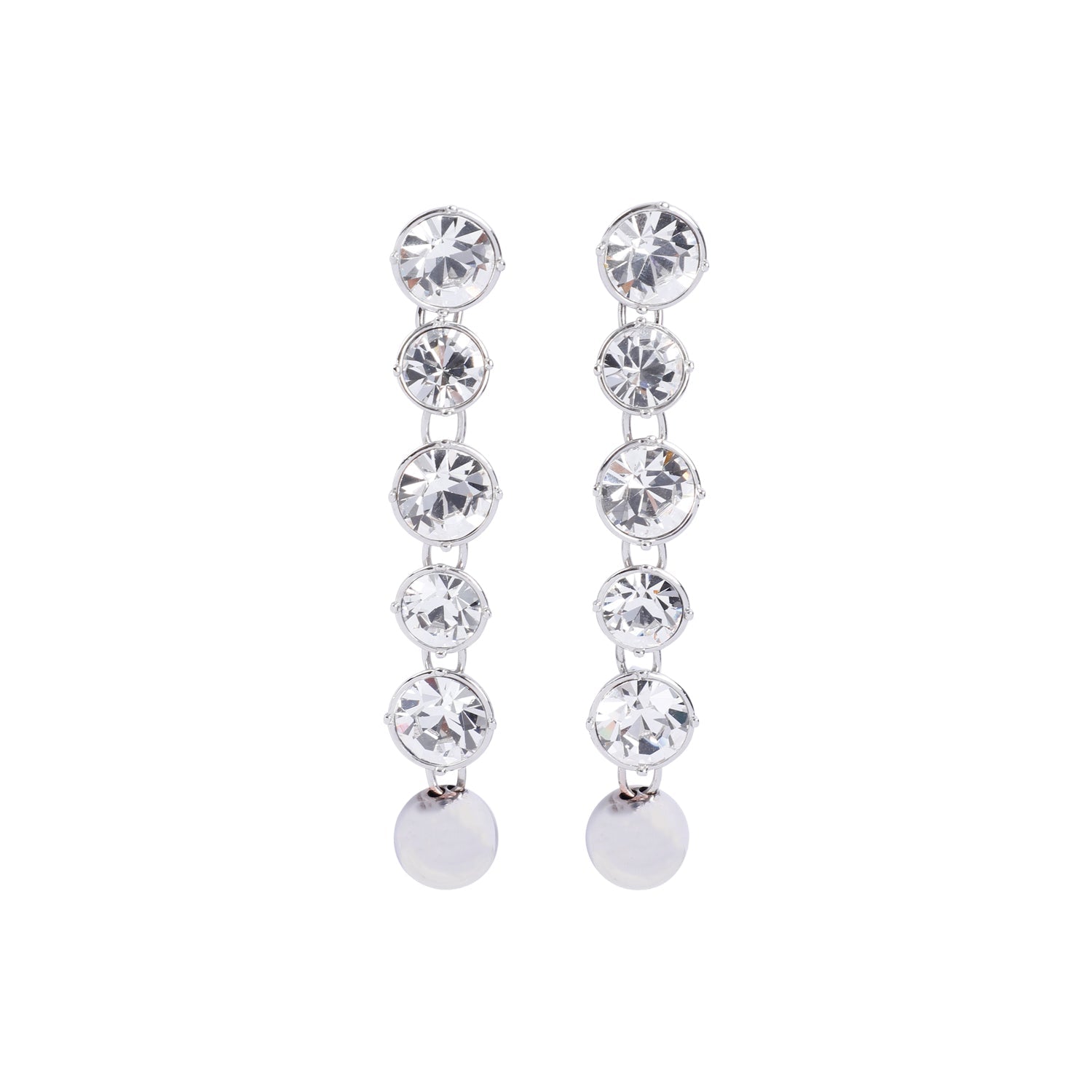 Jean Paul Gaultier Long Diamond Earrings Women