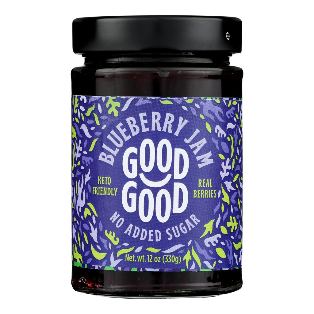Good Good Blueberry No Sugar Jam, 6-Pack, 12 Oz.