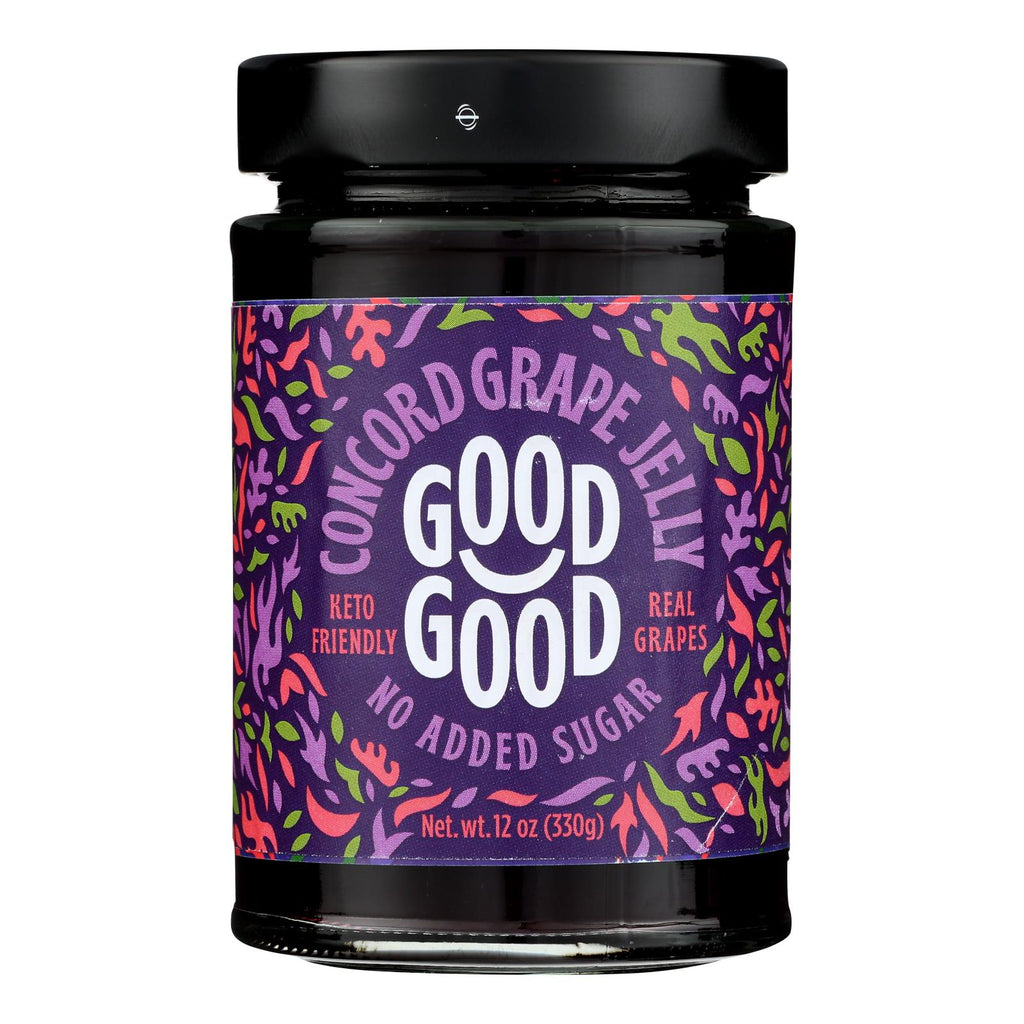Good Good Concord Grape Jelly No Sugar, Pack of 6 - 12 oz