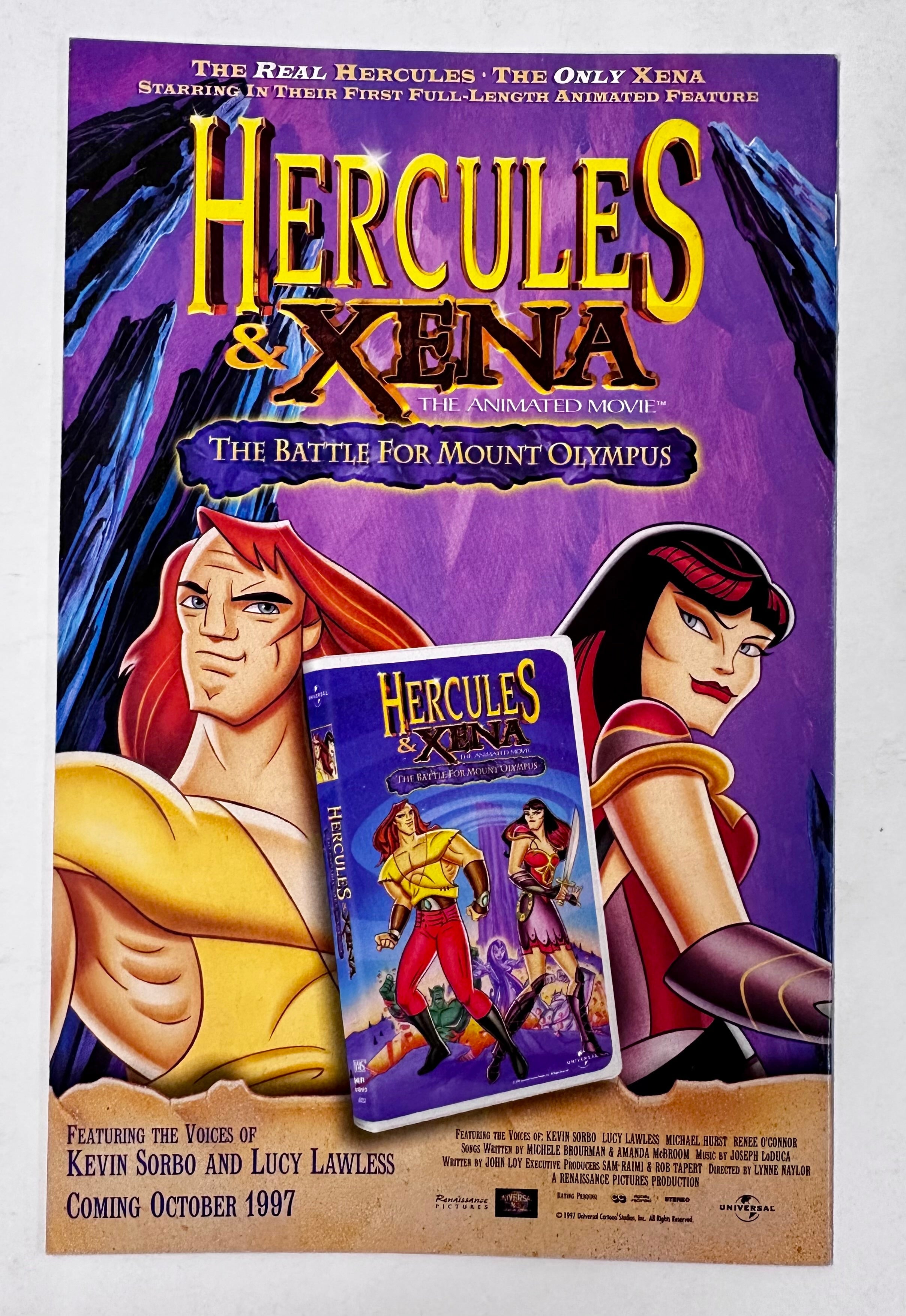 Xena Warrior Princess #1 J Scott Campbell Variant 1997 Topps Comics