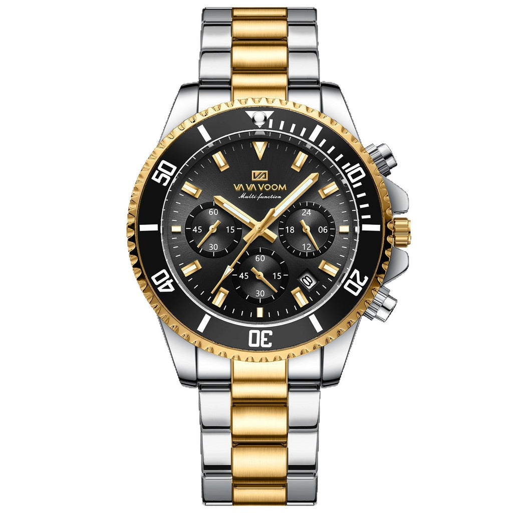 TREND New Men's Elegant Watch Waterproof And Scratch Resistant Stylish Stainless Steel Durable Wrist Watch