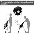 Foldable High chair with Multiple Adjustable Backrest