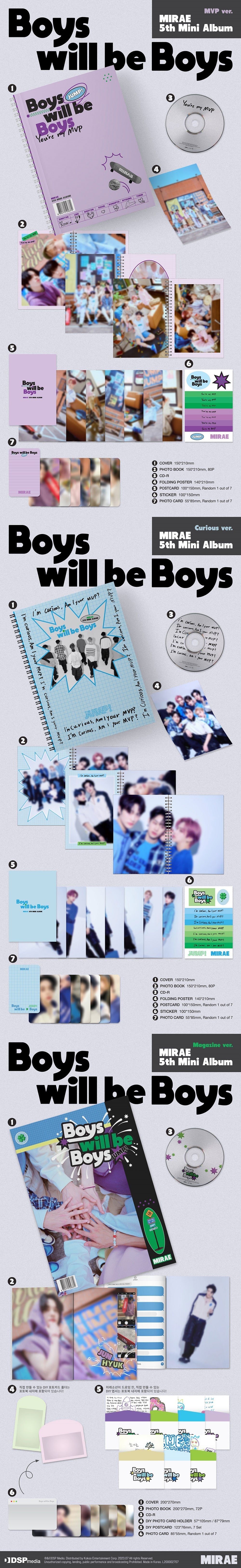 Mirae 5th Mini Album - Boys Will Be Boys