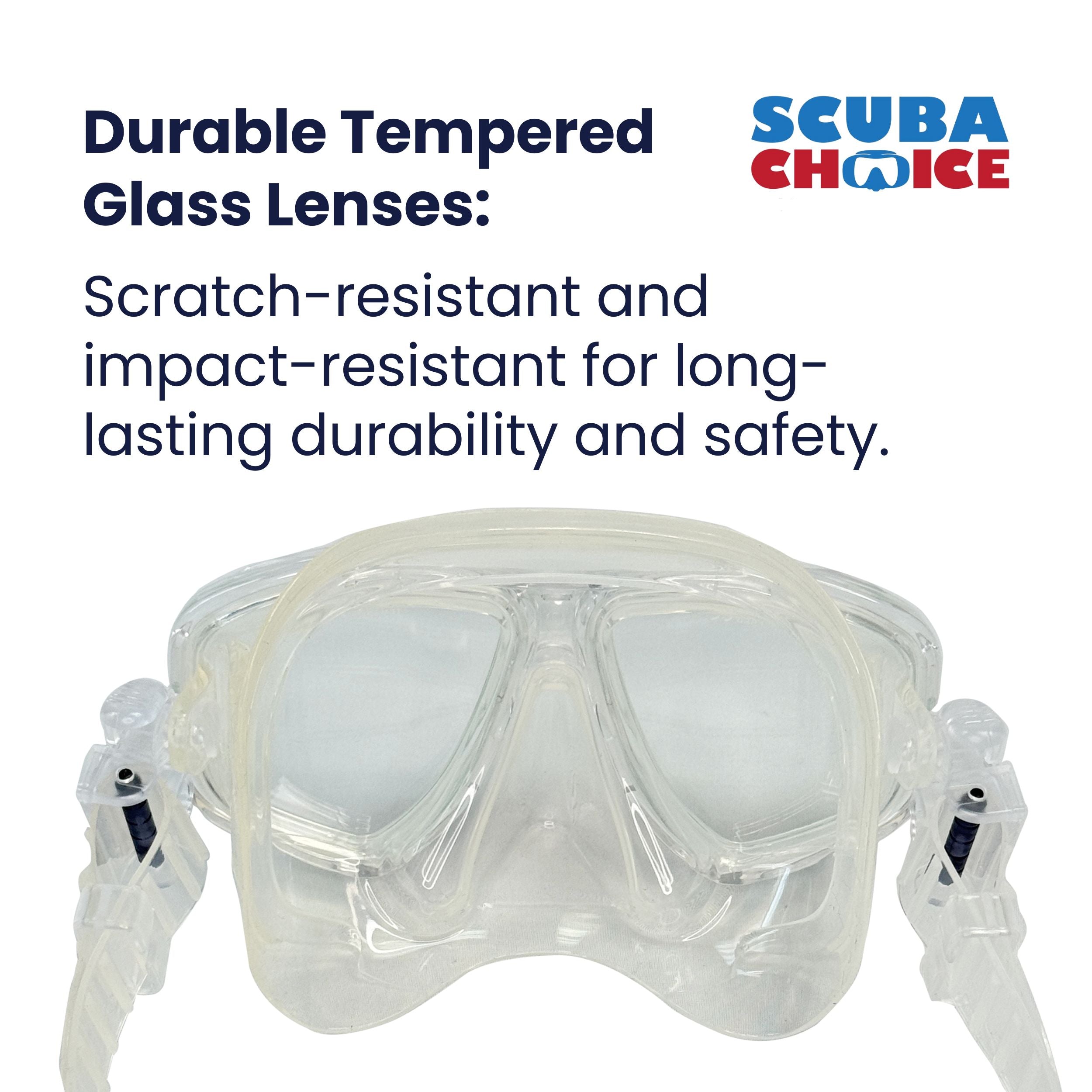 Palantic M36 Translucent Pink/Clear Silicone RX Nearsighted Full Lenses Dive/Snorkeling Mask