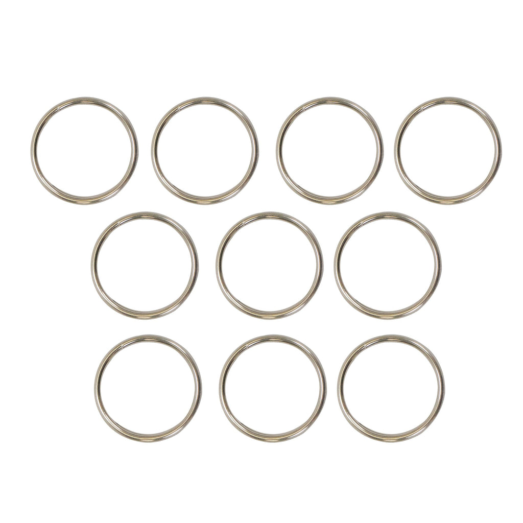 Scuba Diving 38mm Stainless Steel 2.3mm Split Ring for BCD attachment 10pc Pack