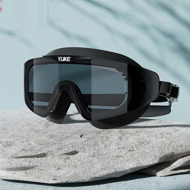 Electroplating HD Waterproof Non-fogging Swimming Glasses
