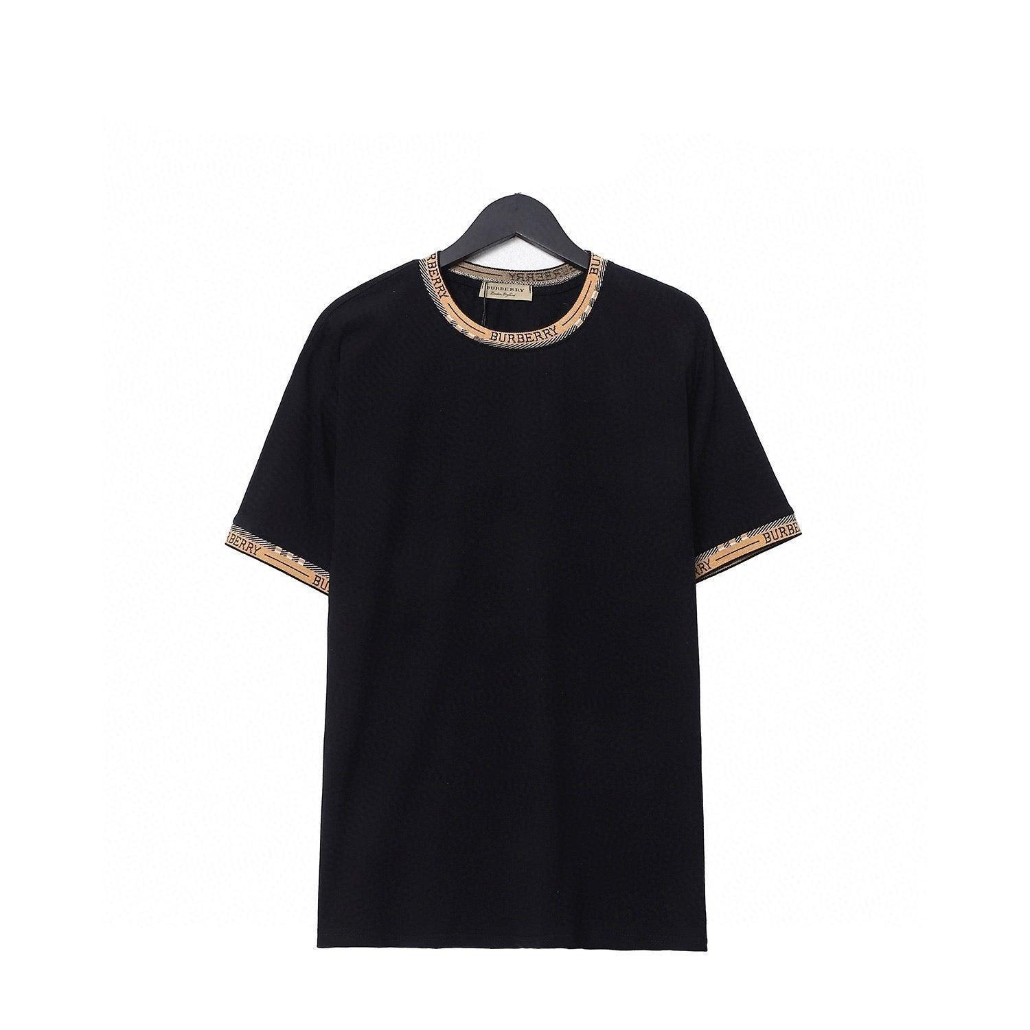 Burberry T-Shirt Without Collar 'Black & Beige'