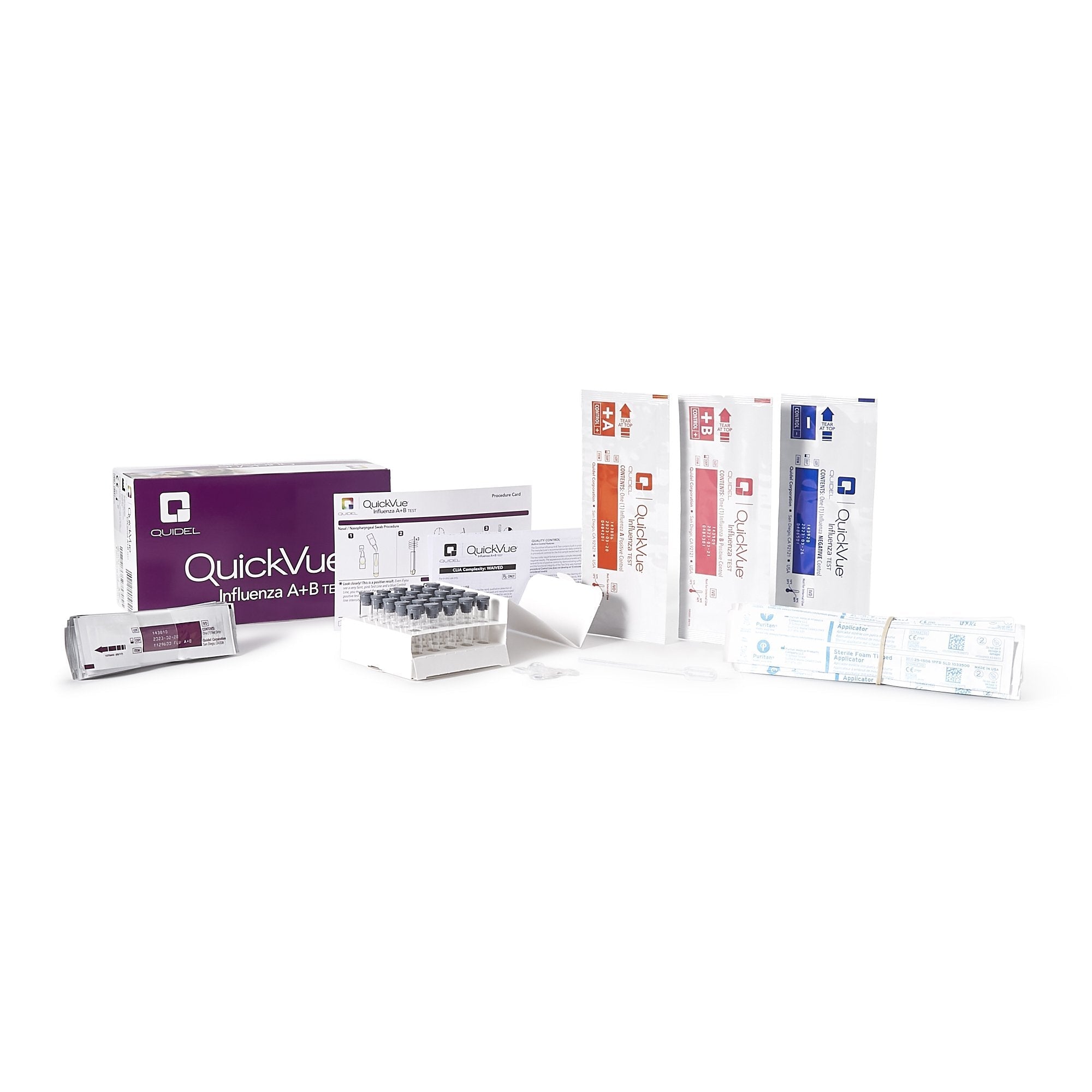 QuickVue® Influenza A + B Infectious Disease Immunoassay Respiratory Test Kit 20183