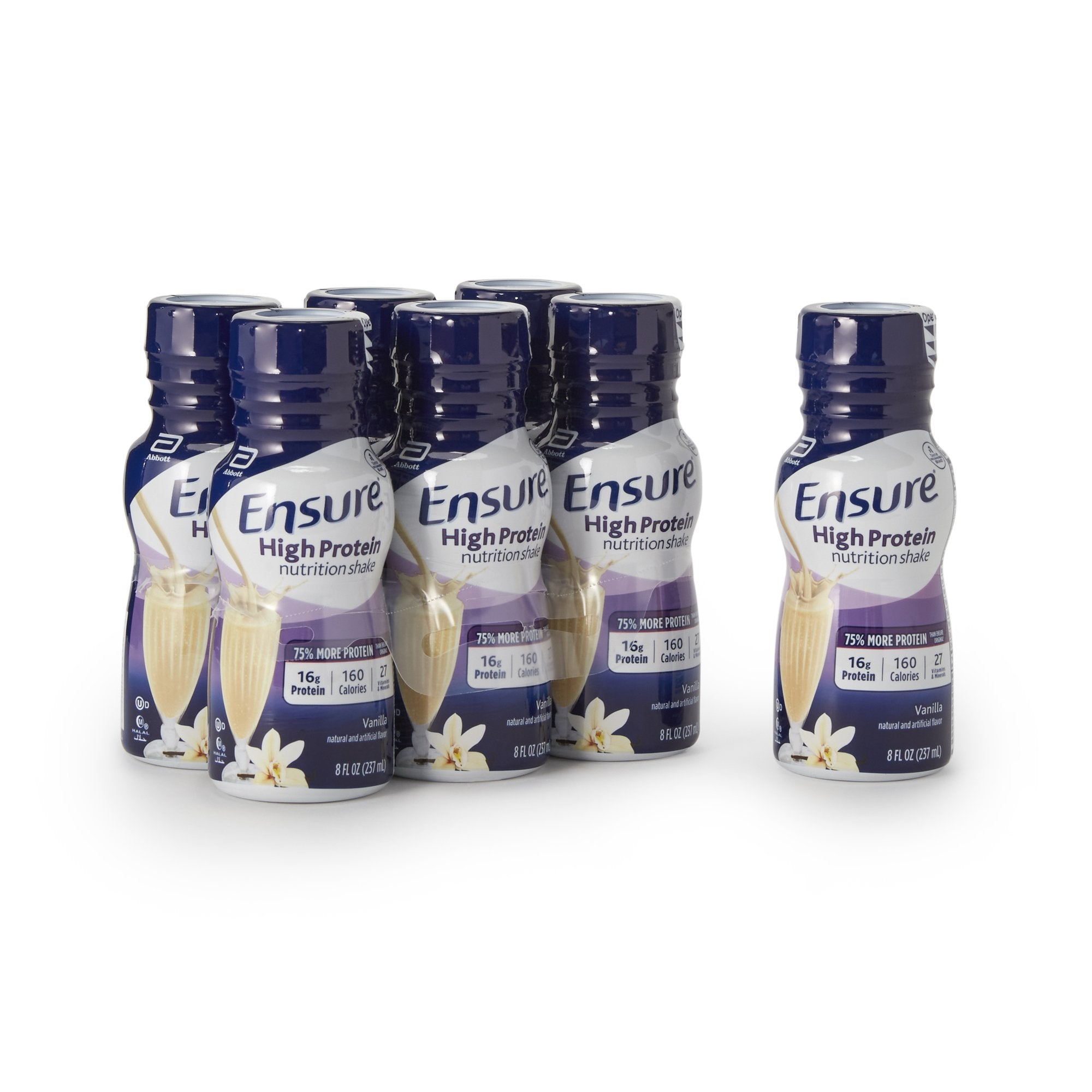 Ensure® High Protein Shake, Vanilla, 8-ounce bottle 64117