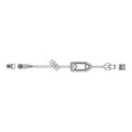 McKesson IV Extension Set, Standard Bore 10-inch Tubing, 0.2 Micron Filter MS422