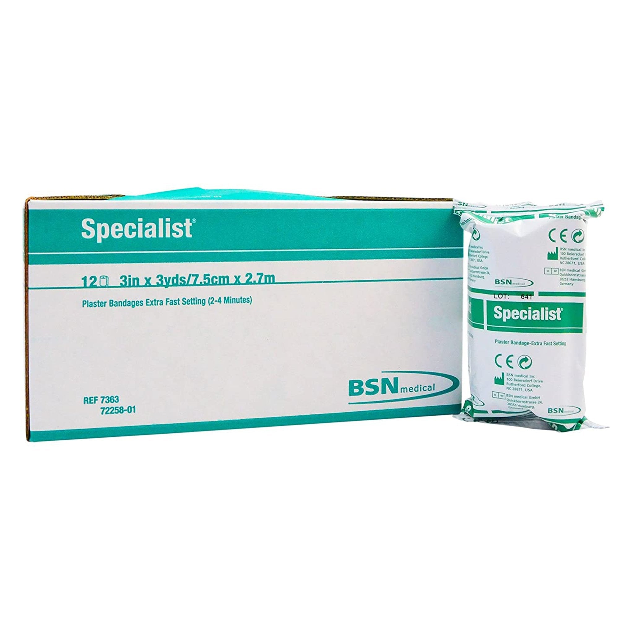 Specialist® Plaster Bandage, 3 Inch x 3 Yard 7363