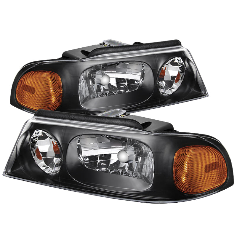 SPYDER Xtune Lincoln Navigator 98-02 Crystal Headlights Black HD-JH-LNA98-AM-BK 9023934
