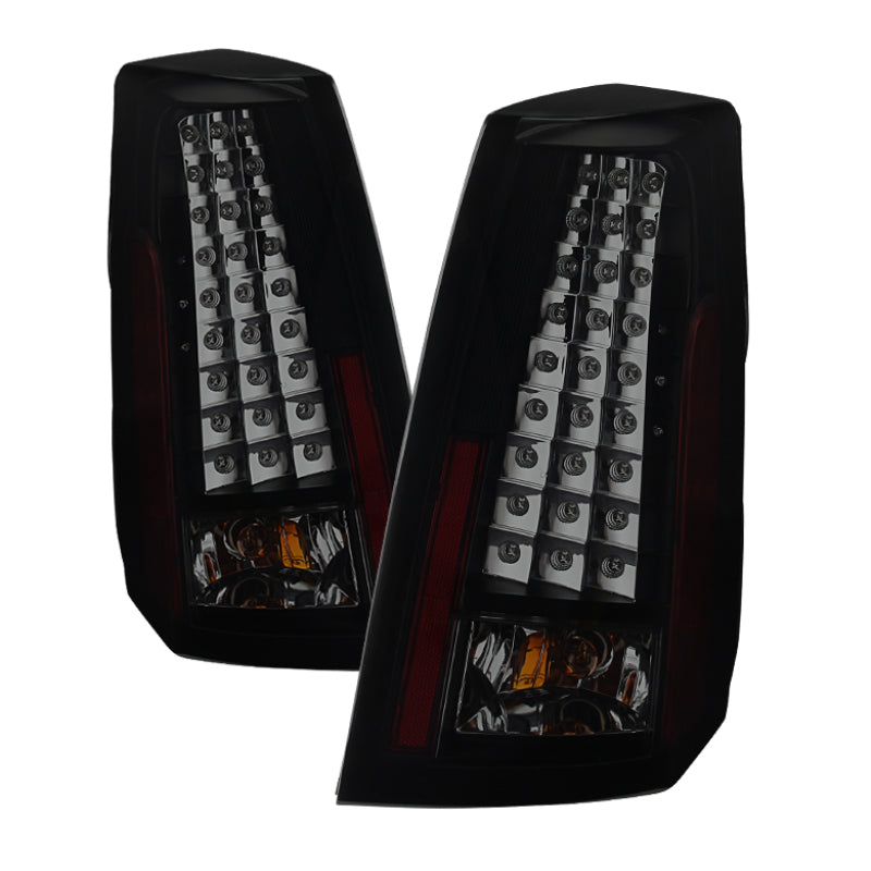 SPYDER Xtune Cadillac Cts 03-07 LED Tail Lights -Black Smoked ALT-JH-CACTS03-LED-BSM 9033841