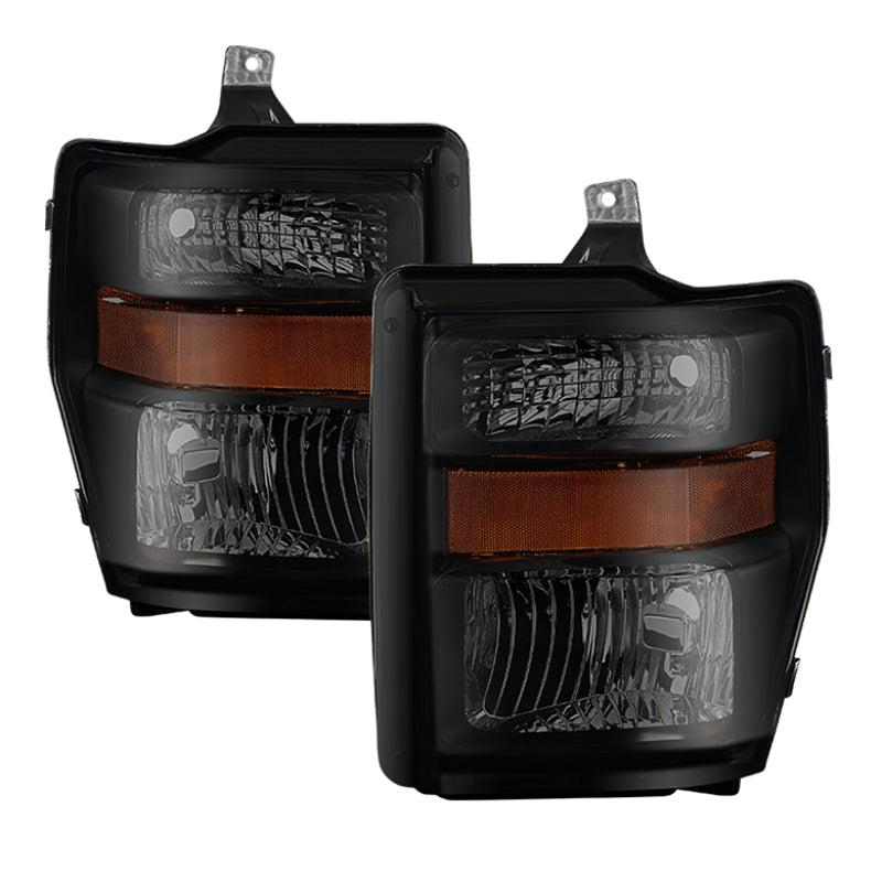 SPYDER Xtune Ford F250/350/450 Super Duty 08-10 OEM Headlights Black Smoked HD-JH-FS08-AM-BSM 9030451