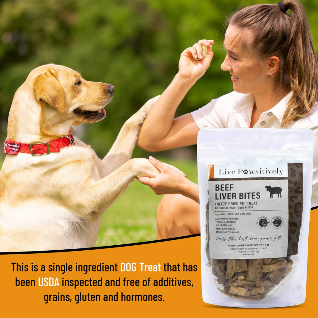 🐄❤️ Diced Freeze-Dried Beef Liver Dog Treats – Single-Ingredient High-Protein Reward