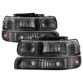 SPYDER Xtune Chevy Tahoe 00-06 Amber Crystal Headlights w/ Bumper Lights Smoke HD-JH-CSIL99-SET-AM-SM 5064233
