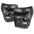 SPYDER Ford Super Duty 11-15 Projector Headlights CCFL Halo DRL Smke Low 9006 PRO-YD-FS11-CCFL-SM 5071743