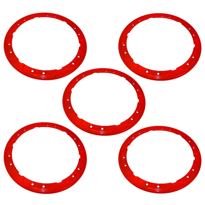 Ford Racing 2021+ Ford Bronco Functional Bead Lock Ring Kit - Red M-1021K-BLR