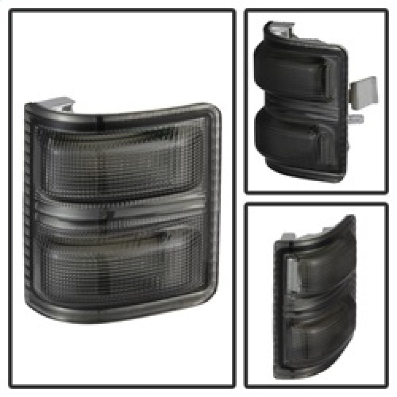 SPYDER xTune Ford Superduty 08-14 F250-F550 Amber LED Mirror Signal Lens - Smoke ACC-LED-FDSD08-MR-SM 9924743