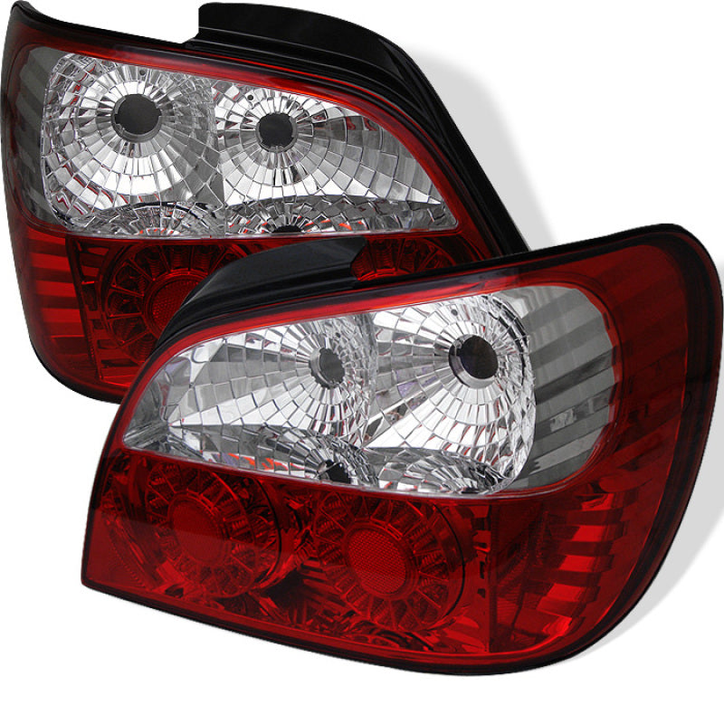 SPYDER Subaru Impreza WRX/Sti 02-03 4Dr (Not Fit Wagon)LED Tail Lights Red Clear ALT-YD-SI01-LED-RC 5007230