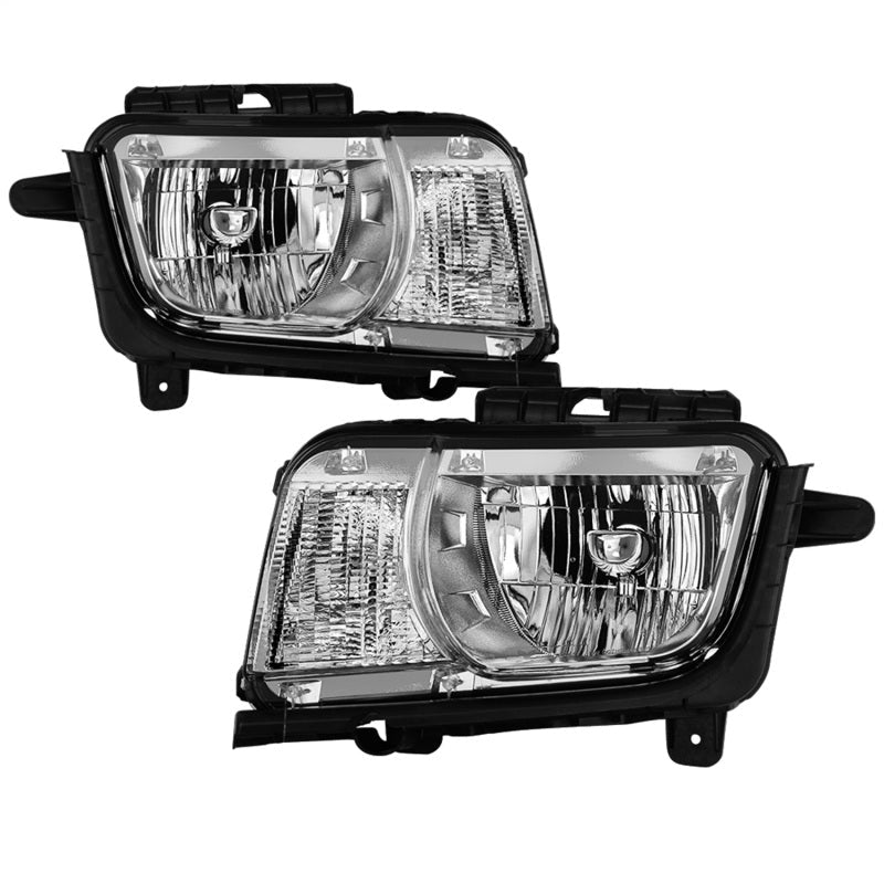 SPYDER xTune 10-13 Chevrolet Camaro OEM Style Halogen Headlights - Chrome (HD-JH-CCAM10-OE-C) 9042478
