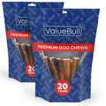 ValueBull Bully Sticks for Large Dogs, Jumbo 6 Inch, 50 Count