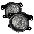 SPYDER Dodge Magnum 05-08/ Jeep Wrangler 07-09 LED Fog Lights w/swch Clear FL-LED-DM05-C 5015587