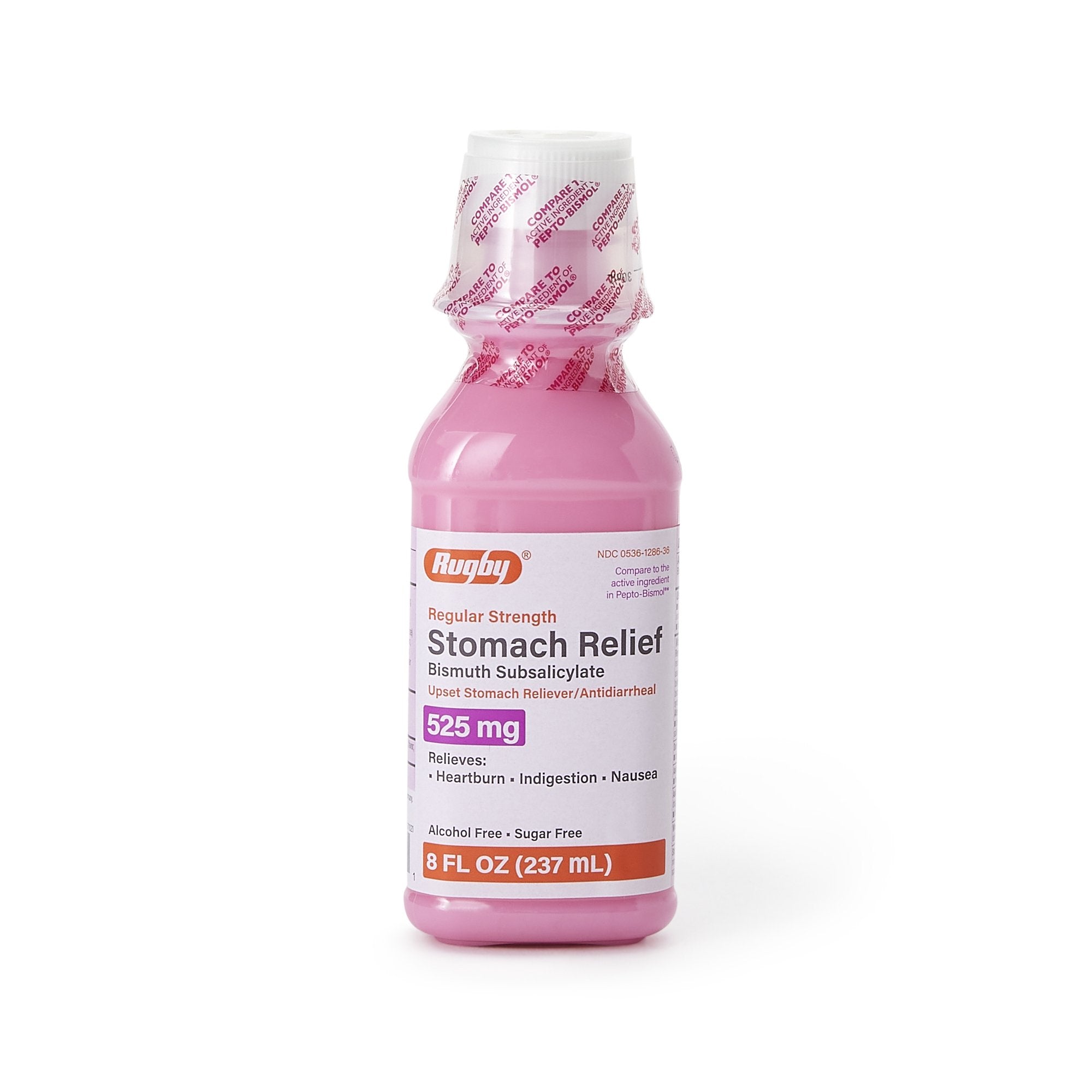 Rugby Bismuth Subsalicylate Anti-Diarrheal, 8-ounce Bottle 00536128636