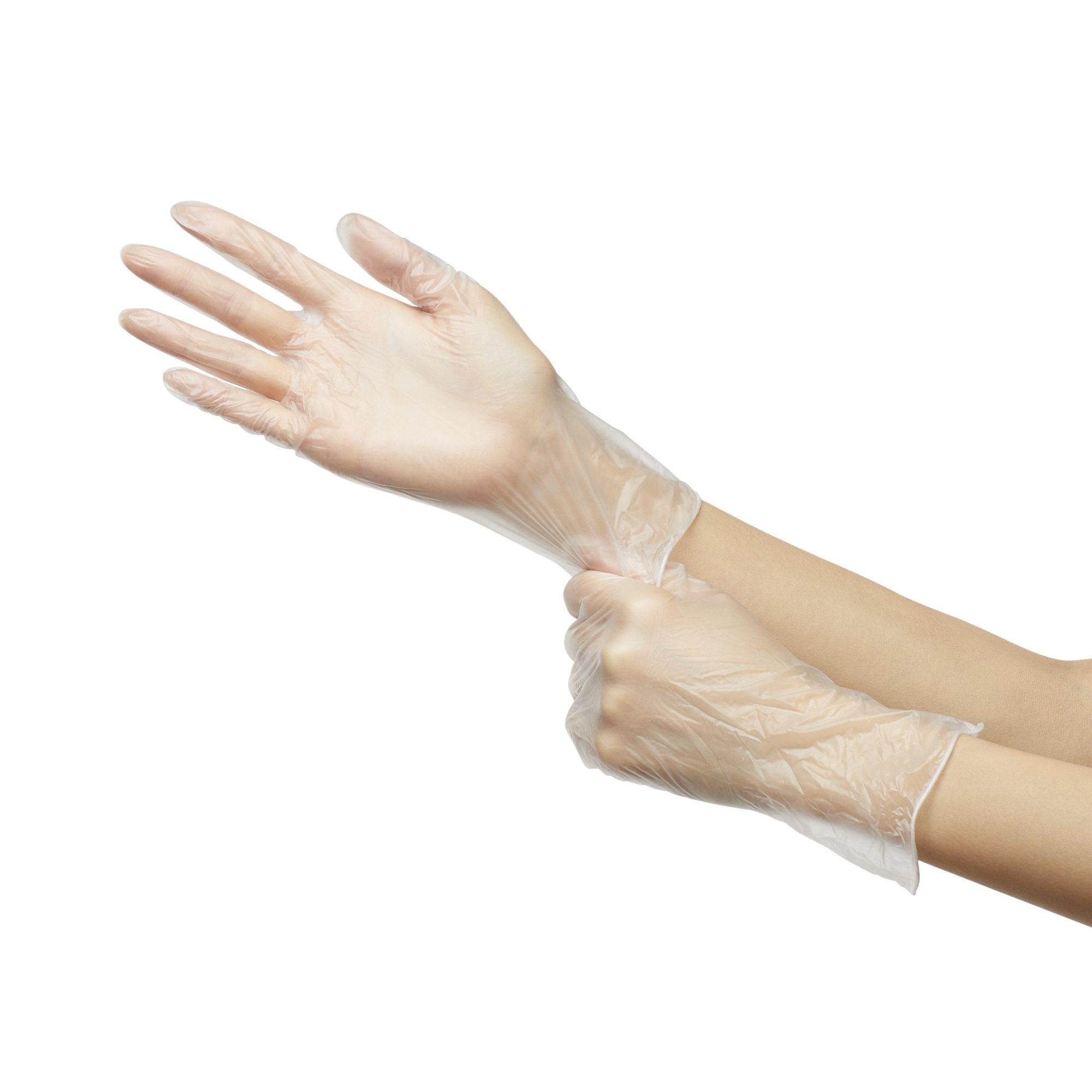 McKesson Confiderm® Vinyl Exam Glove, Medium, Clear 14-166