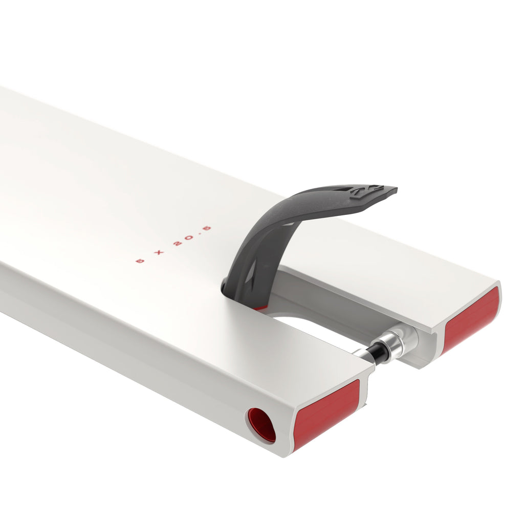 Fuzion Entropy Boxed 2.0 Pro Scooter Deck 5″x20.5″ - Polished White