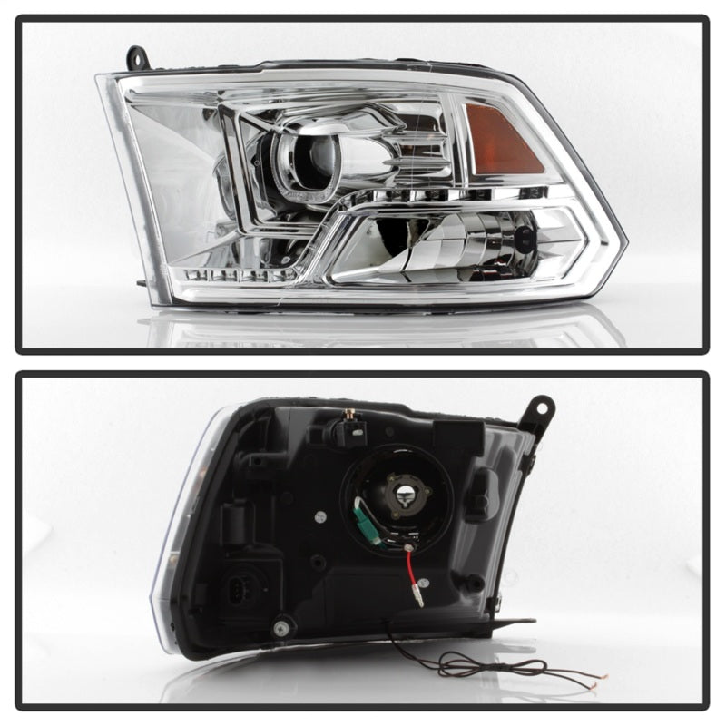 SPYDER xTune Dodge Ram 2009-2014 Halo LED Projector Headlights - Chrome PRO-JH-DR09-CFB-C 9036743