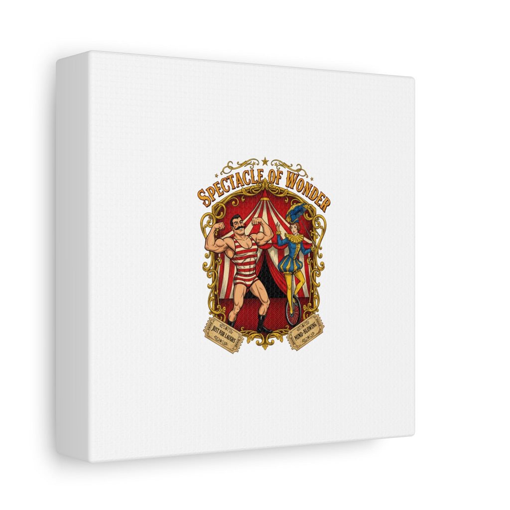 Spectacle of Wonder Circus Art Print, Canvas | Vintage Carnival Design