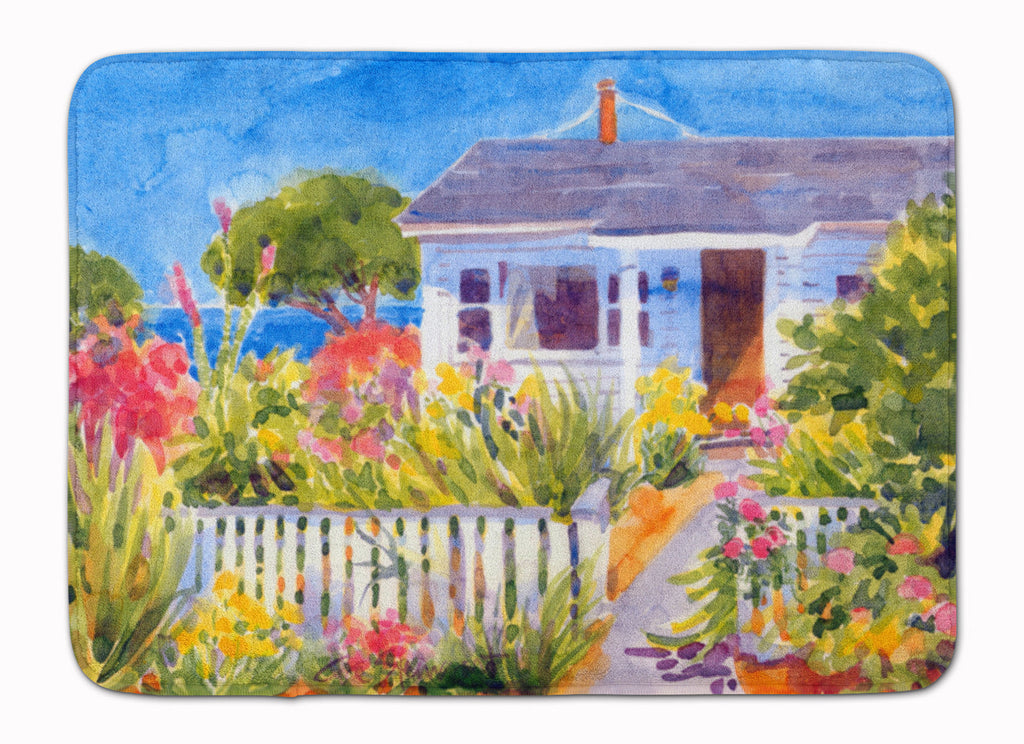 Seaside Beach Cottage Memory Foam Kitchen Mat Machine Washable Anti-Fatigue Cushion Comfort Bath or Kitchen Rug