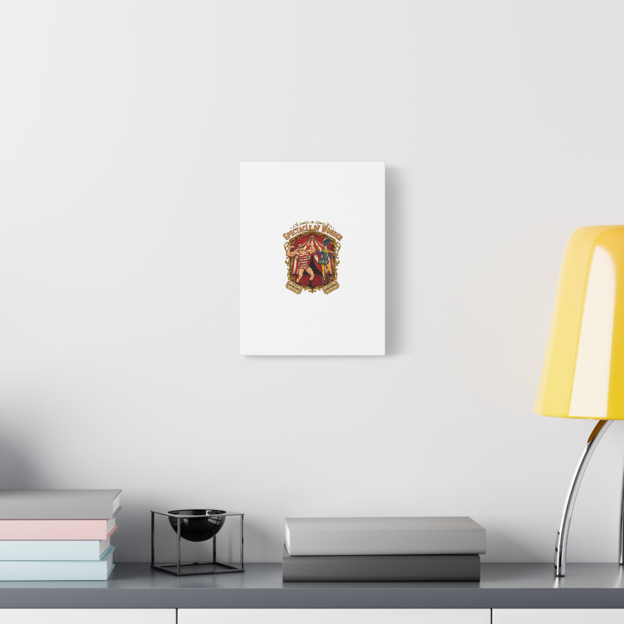 Spectacle of Wonder Circus Art Print, Canvas | Vintage Carnival Design