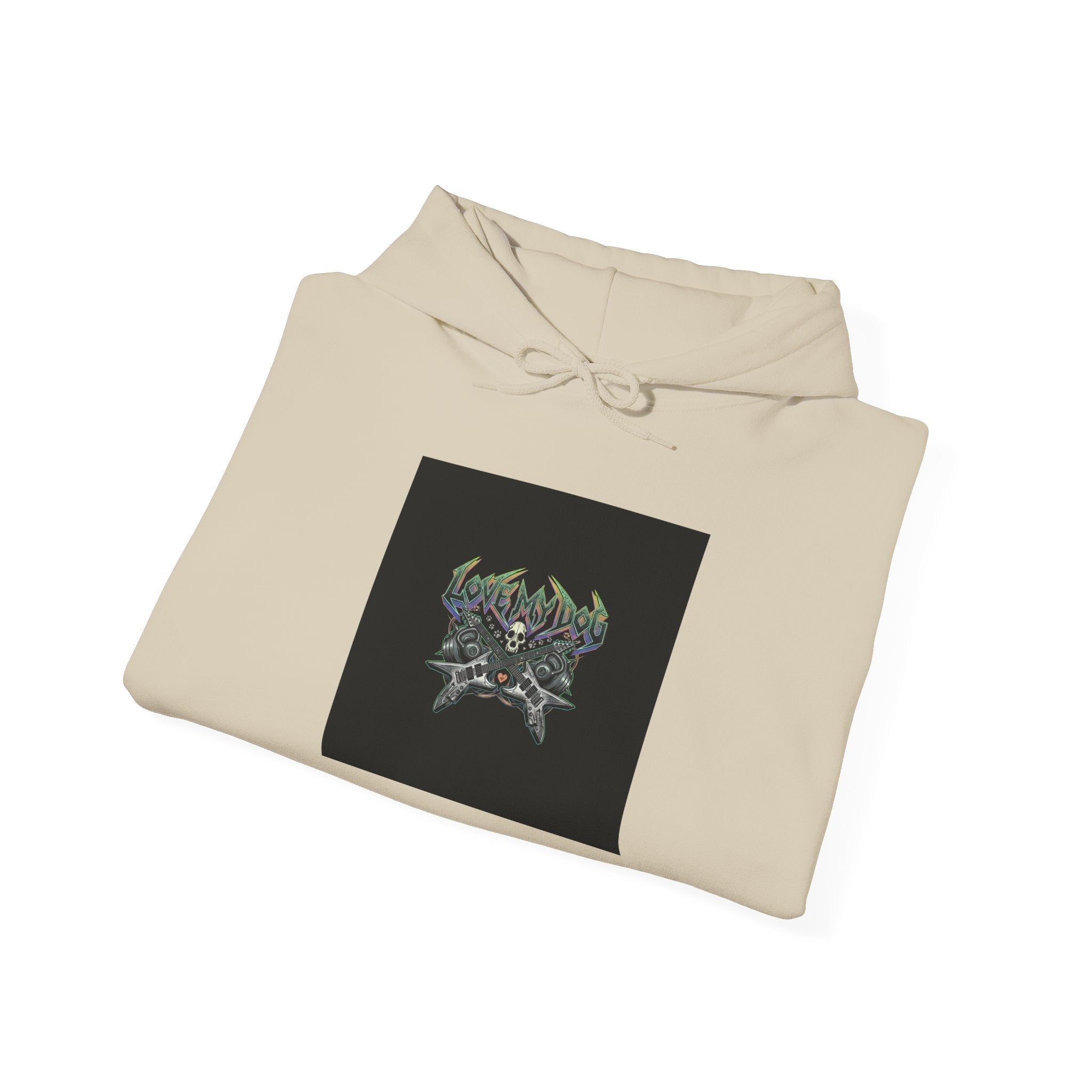 LOUD Self-Care, Metal Font Hoodie | gothic wellness quote, edgy self-care merch